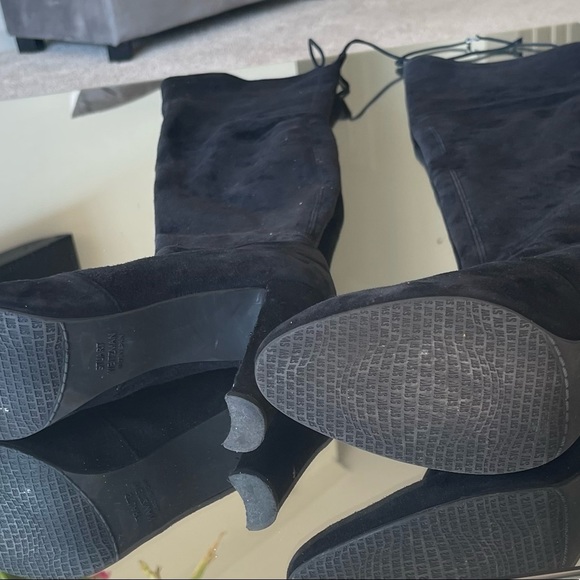 Stuart Weitzman over the knee highland suede boots Black - Picture 2 of 6